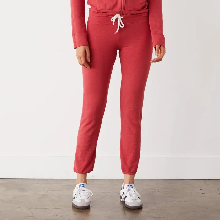 Women Sweats MONROW Supersoft Vintage Sweats Cherry