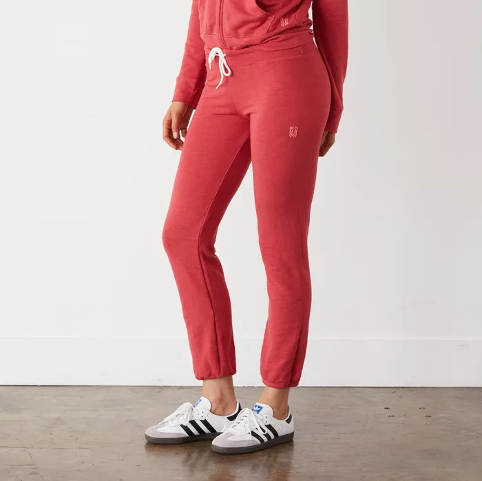 Women Sweats MONROW Supersoft Vintage Sweats Cherry
