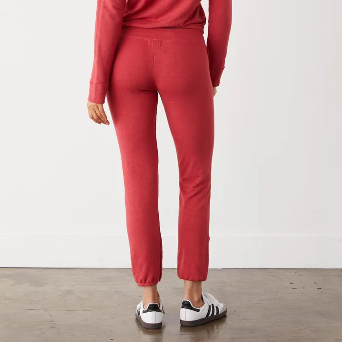 Women Sweats MONROW Supersoft Vintage Sweats Cherry
