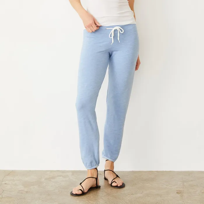 Women Sweats MONROW Supersoft Vintage Sweats Soft Blue