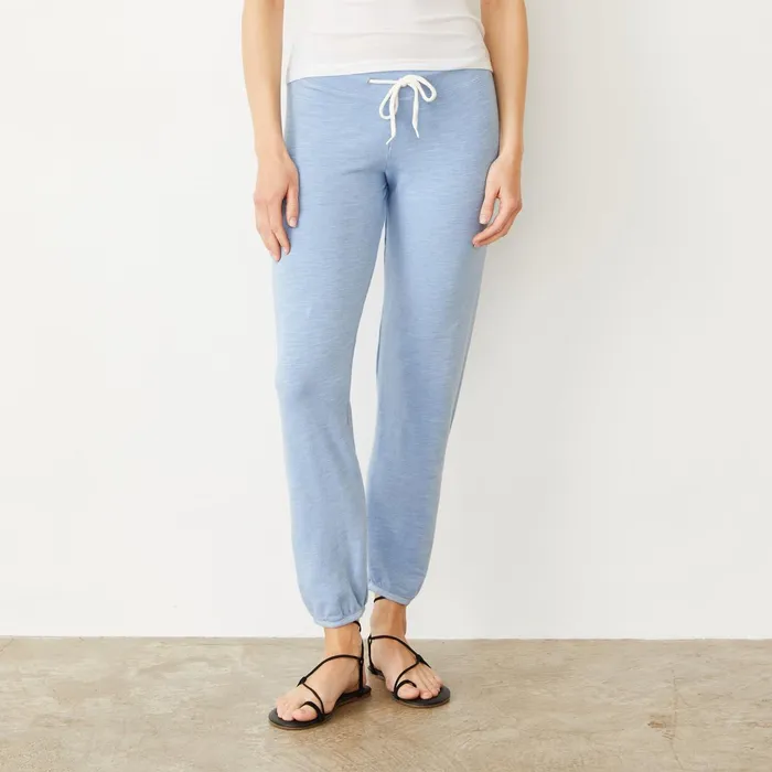 Women Sweats MONROW Supersoft Vintage Sweats Soft Blue