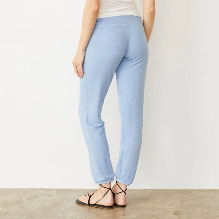 Women Sweats MONROW Supersoft Vintage Sweats Soft Blue