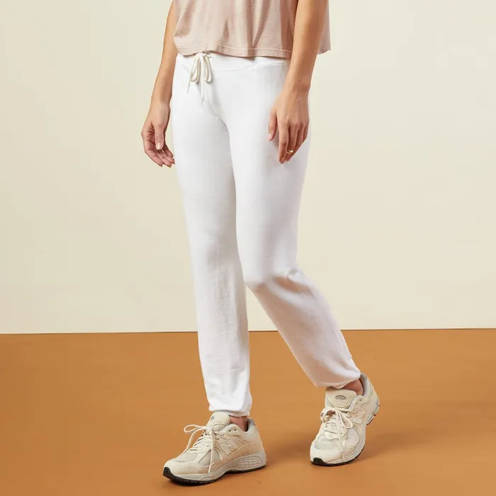 Women Sweats MONROW Supersoft Vintage Sweats White