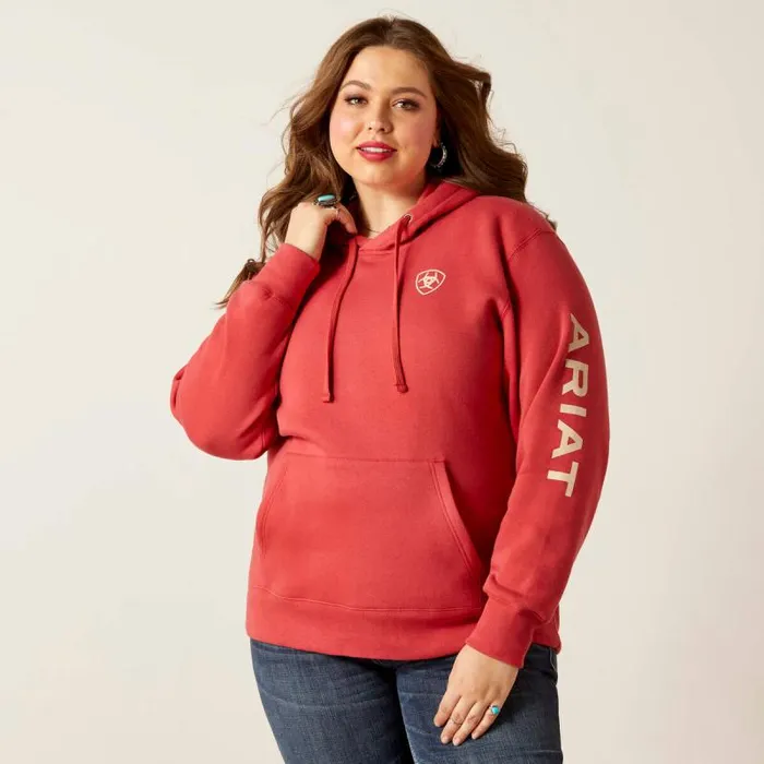 Women Sweatshirts and Hoodies Ariat Ariat Logo Hoodie Cardinal Women Sweatshirts and Hoodies Ariat Ariat Logo Hoodie Cardinal