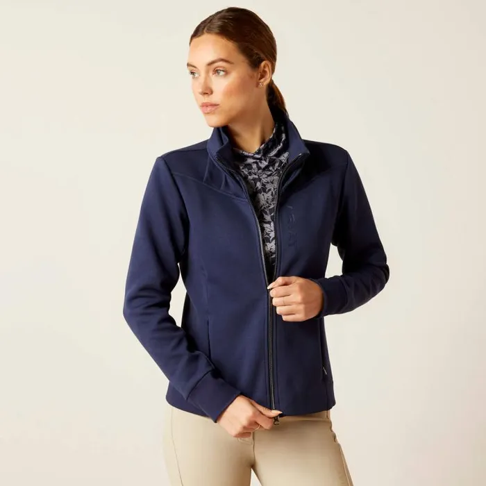 Women Sweatshirts and Hoodies Ariat Bess Full Zip Sweatshirt Navy Eclipse