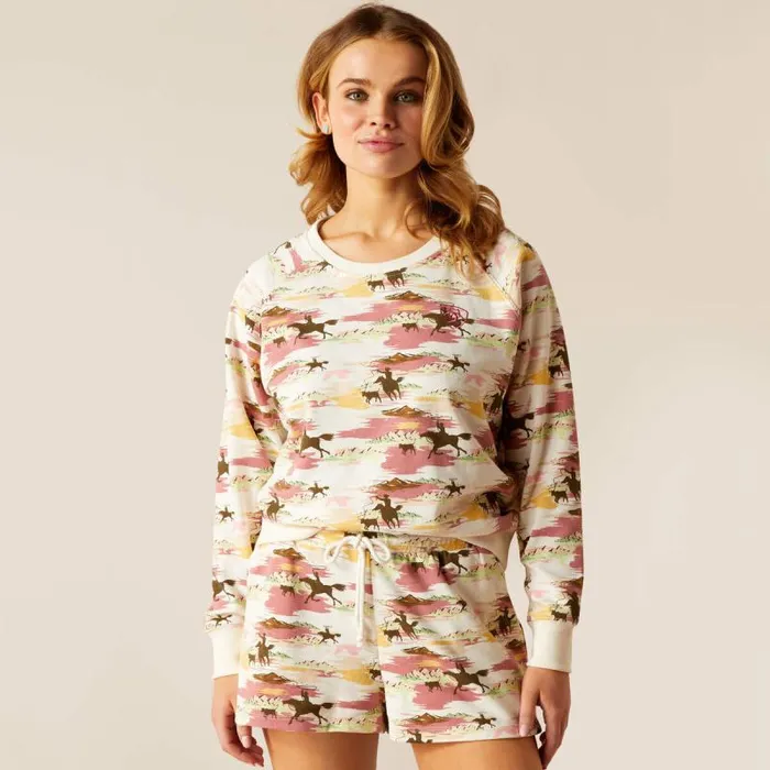 Women Sweatshirts and Hoodies Ariat Hawaiian Sweatshirt Hawaiian Print