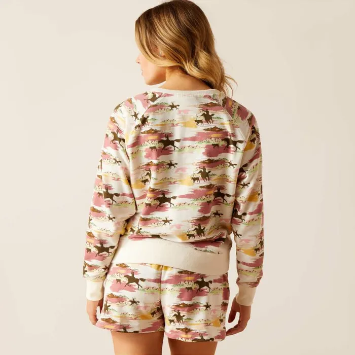 Women Sweatshirts and Hoodies Ariat Hawaiian Sweatshirt Hawaiian Print Women Sweatshirts and Hoodies Ariat Hawaiian Sweatshirt Hawaiian Print