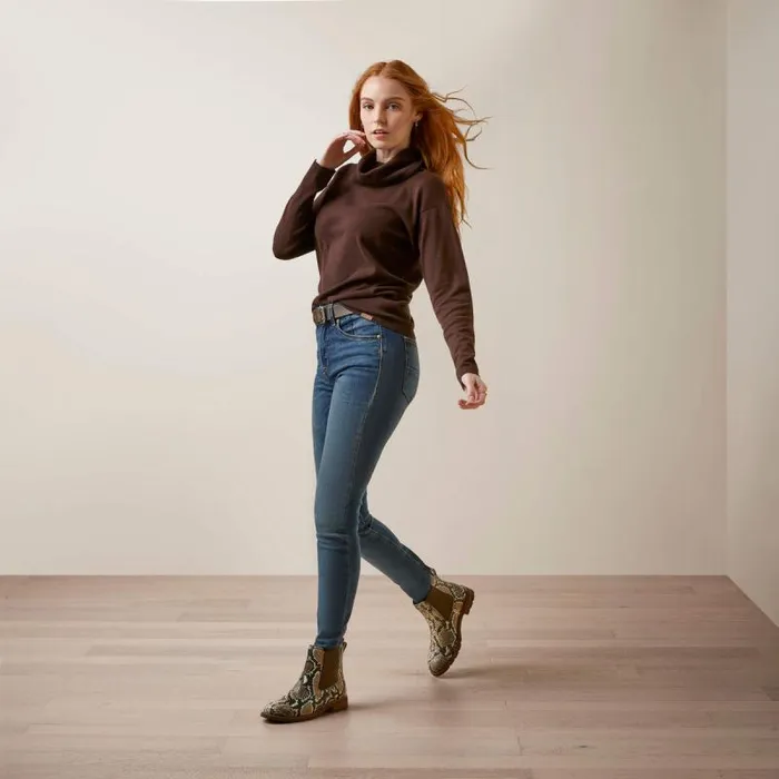 Women Sweatshirts and Hoodies Ariat Lexi Sweater Mole Women Sweatshirts and Hoodies Ariat Lexi Sweater Mole