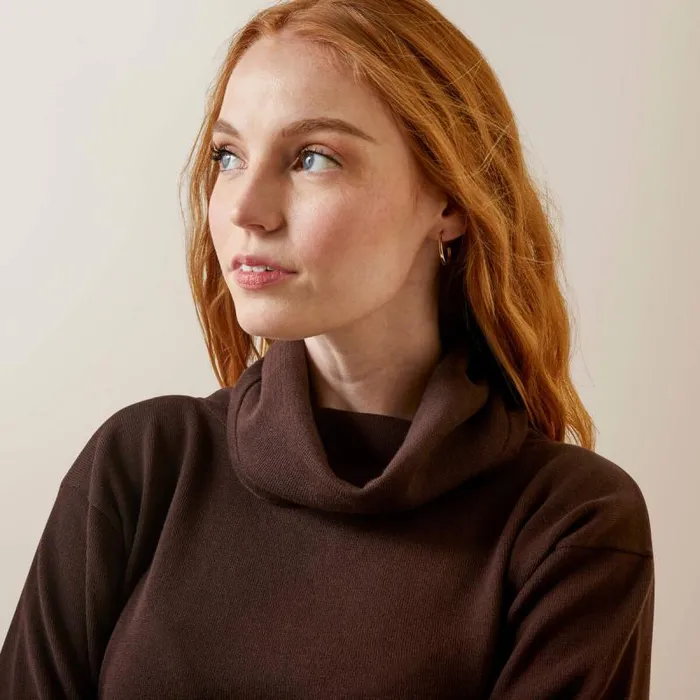 Women Sweatshirts and Hoodies Ariat Lexi Sweater Mole Women Sweatshirts and Hoodies Ariat Lexi Sweater Mole