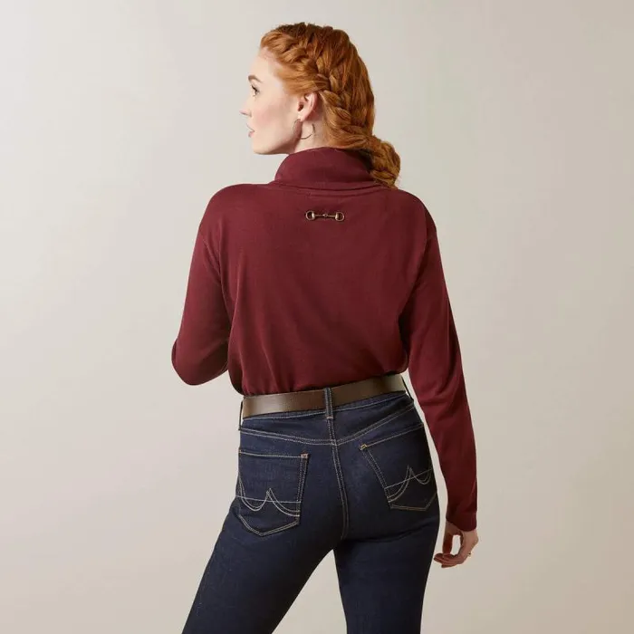 Women Sweatshirts and Hoodies Ariat Lexi Sweater Tawny Port Women Sweatshirts and Hoodies Ariat Lexi Sweater Tawny Port