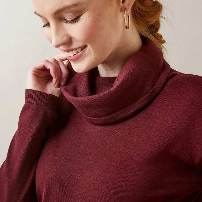 Women Sweatshirts and Hoodies Ariat Lexi Sweater Tawny Port Women Sweatshirts and Hoodies Ariat Lexi Sweater Tawny Port