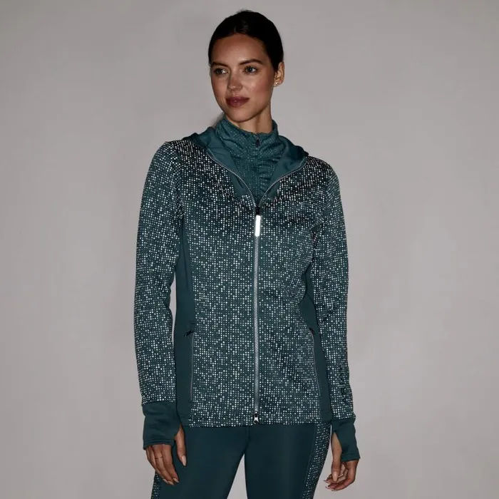 Women Sweatshirts and Hoodies Ariat Lumina Full Zip Hoodie Silver Pine