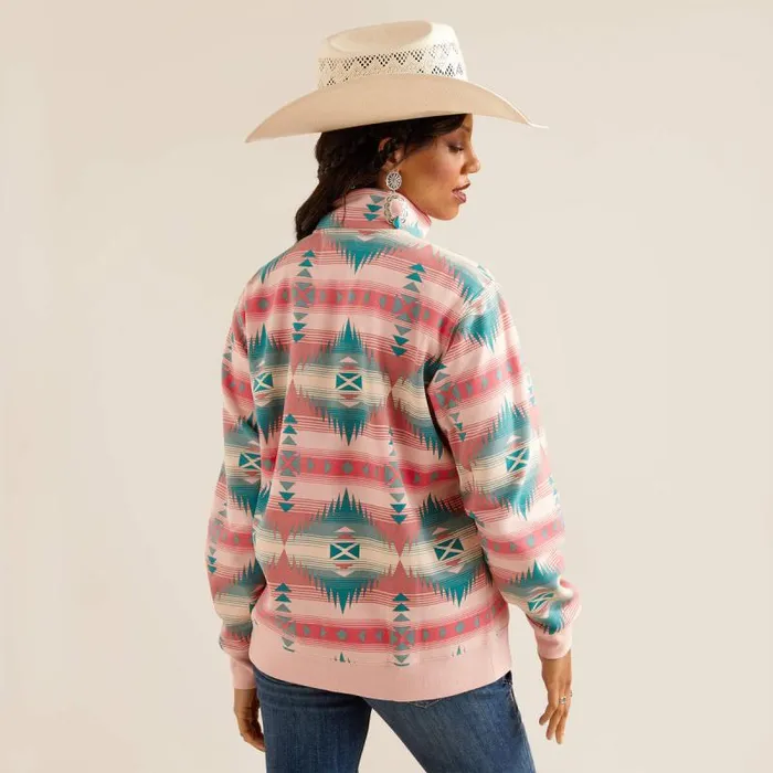 Women Sweatshirts and Hoodies Ariat Ranger 12 Zip Sweatshirt Tiffany Print Women Sweatshirts and Hoodies Ariat Ranger 12 Zip Sweatshirt Tiffany Print