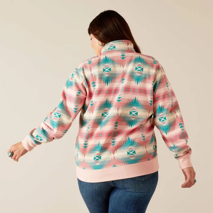 Women Sweatshirts and Hoodies Ariat Ranger 12 Zip Sweatshirt Tiffany Print Women Sweatshirts and Hoodies Ariat Ranger 12 Zip Sweatshirt Tiffany Print