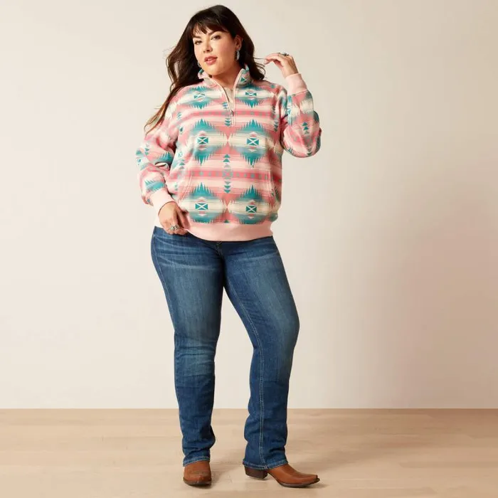 Women Sweatshirts and Hoodies Ariat Ranger 12 Zip Sweatshirt Tiffany Print Women Sweatshirts and Hoodies Ariat Ranger 12 Zip Sweatshirt Tiffany Print