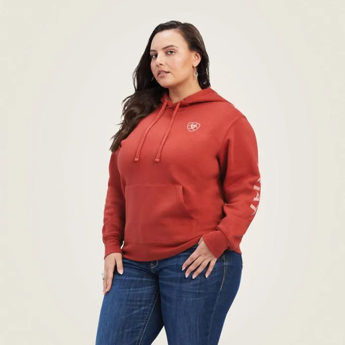 Women Sweatshirts and Hoodies Ariat REAL Classic Arm Logo Hoodie Bossa Nova