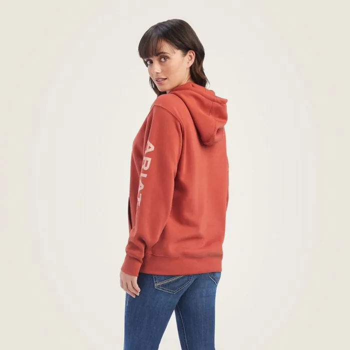 Women Sweatshirts and Hoodies Ariat REAL Classic Arm Logo Hoodie Bossa Nova