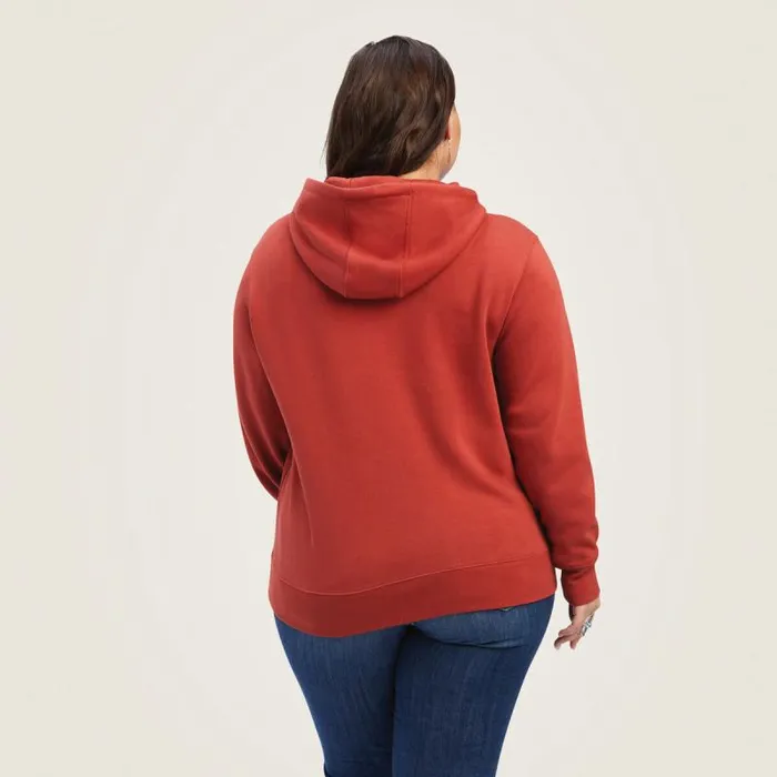 Women Sweatshirts and Hoodies Ariat REAL Classic Arm Logo Hoodie Bossa Nova
