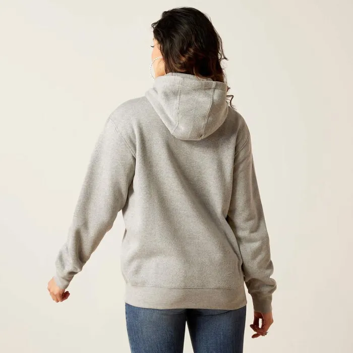 Women Sweatshirts and Hoodies Ariat REAL Grazing Hoodie Heather Grey