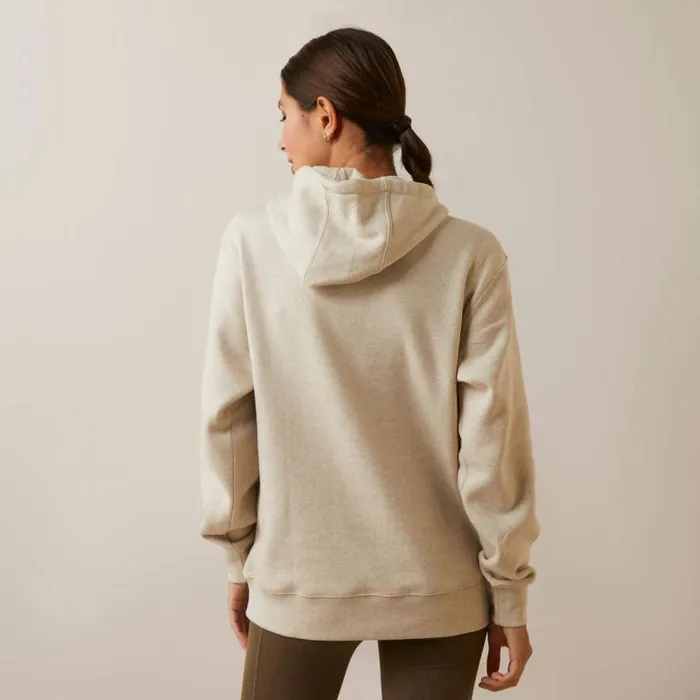 Women Sweatshirts and Hoodies Ariat REAL Ombre Shield Hoodie Oatmeal Heather Women Sweatshirts and Hoodies Ariat REAL Ombre Shield Hoodie Oatmeal Heather