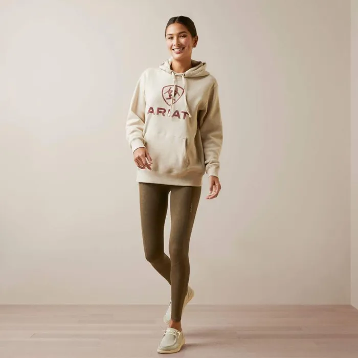 Women Sweatshirts and Hoodies Ariat REAL Ombre Shield Hoodie Oatmeal Heather Women Sweatshirts and Hoodies Ariat REAL Ombre Shield Hoodie Oatmeal Heather