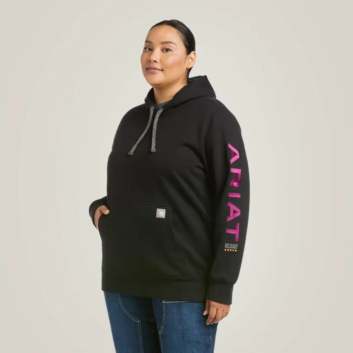 Women Sweatshirts and Hoodies Ariat Rebar Graphic Hoodie Blackpurple Women Sweatshirts and Hoodies Ariat Rebar Graphic Hoodie Blackpurple