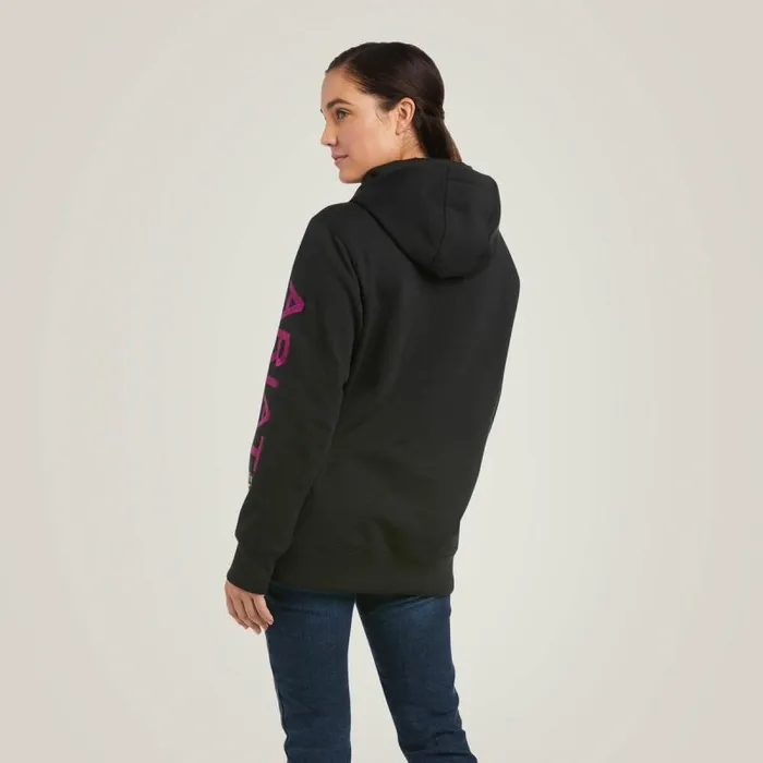 Women Sweatshirts and Hoodies Ariat Rebar Graphic Hoodie Blackpurple Women Sweatshirts and Hoodies Ariat Rebar Graphic Hoodie Blackpurple