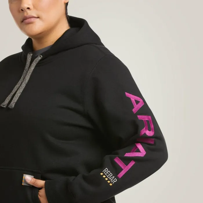 Women Sweatshirts and Hoodies Ariat Rebar Graphic Hoodie Blackpurple Women Sweatshirts and Hoodies Ariat Rebar Graphic Hoodie Blackpurple