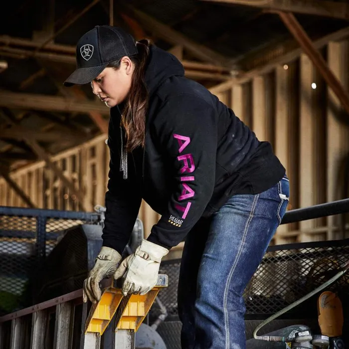 Women Sweatshirts and Hoodies Ariat Rebar Graphic Hoodie Blackpurple Women Sweatshirts and Hoodies Ariat Rebar Graphic Hoodie Blackpurple