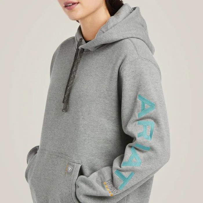 Women Sweatshirts and Hoodies Ariat Rebar Graphic Hoodie Heather Grey Women Sweatshirts and Hoodies Ariat Rebar Graphic Hoodie Heather Grey