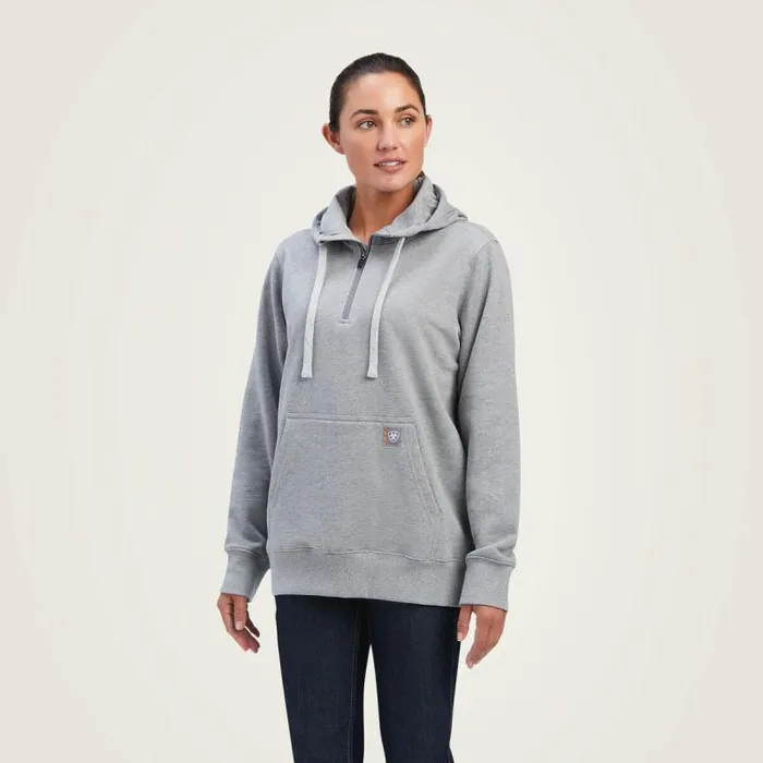 Women Sweatshirts and Hoodies Ariat Rebar Skill Set 12 Zip Hoodie Heather Grey Women Sweatshirts and Hoodies Ariat Rebar Skill Set 12 Zip Hoodie Heather Grey