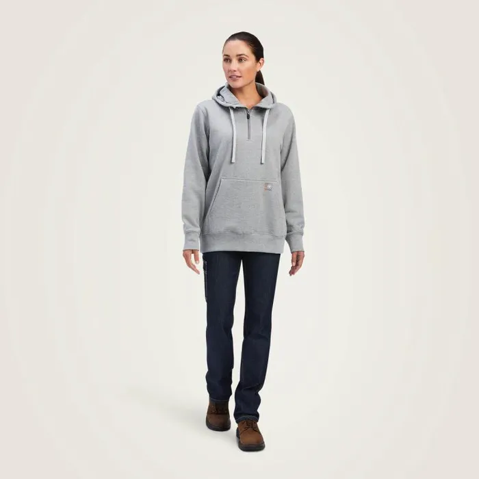 Women Sweatshirts and Hoodies Ariat Rebar Skill Set 12 Zip Hoodie Heather Grey Women Sweatshirts and Hoodies Ariat Rebar Skill Set 12 Zip Hoodie Heather Grey