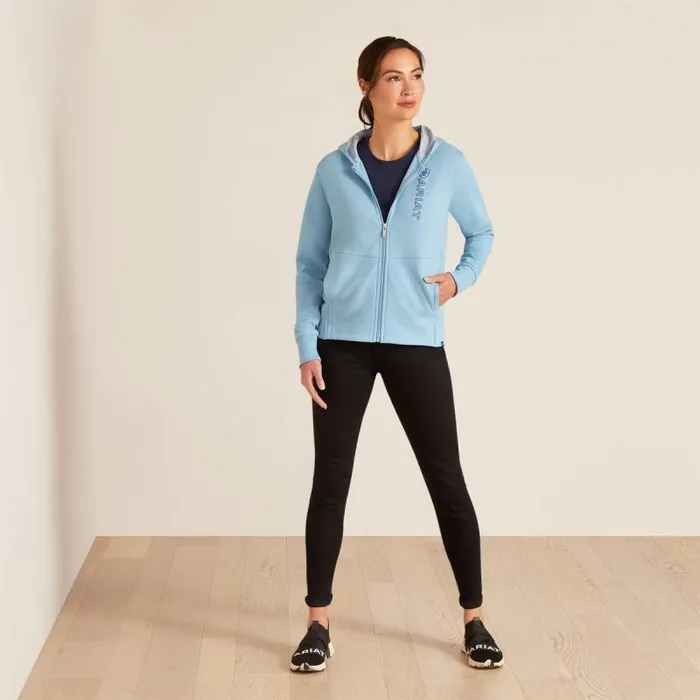Women Sweatshirts and Hoodies Ariat Team Logo Full Zip Hoodie North Atlantic Women Sweatshirts and Hoodies Ariat Team Logo Full Zip Hoodie North Atlantic