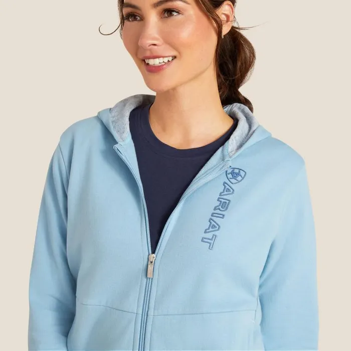 Women Sweatshirts and Hoodies Ariat Team Logo Full Zip Hoodie North Atlantic Women Sweatshirts and Hoodies Ariat Team Logo Full Zip Hoodie North Atlantic
