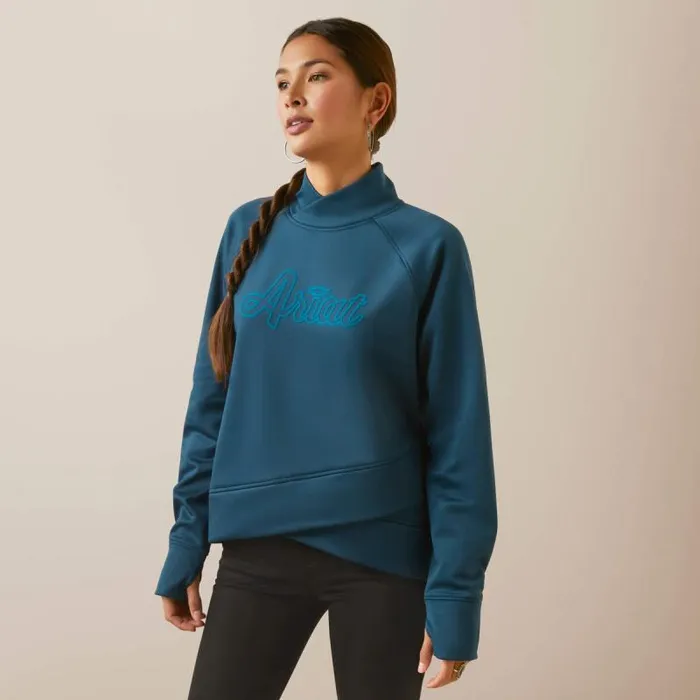 Women Sweatshirts and Hoodies Ariat Tek Crossover Sweatshirt Reflecting Pond