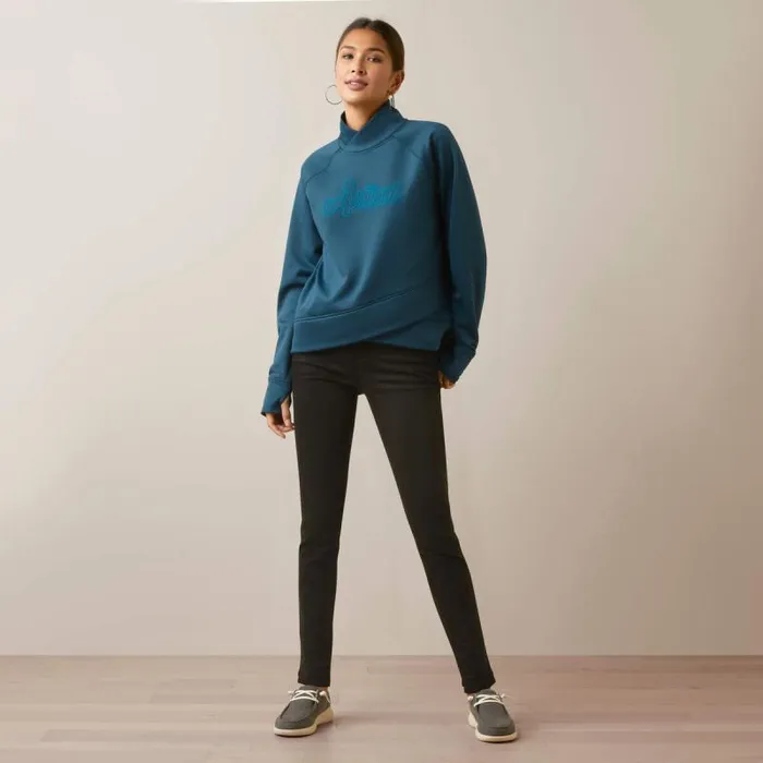 Women Sweatshirts and Hoodies Ariat Tek Crossover Sweatshirt Reflecting Pond Women Sweatshirts and Hoodies Ariat Tek Crossover Sweatshirt Reflecting Pond