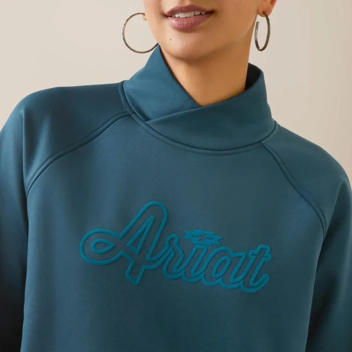 Women Sweatshirts and Hoodies Ariat Tek Crossover Sweatshirt Reflecting Pond Women Sweatshirts and Hoodies Ariat Tek Crossover Sweatshirt Reflecting Pond