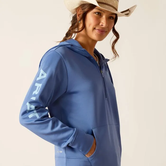 Women Sweatshirts and Hoodies Ariat Tek Hoodie 12 Zip Hoodie Dutch Blue Women Sweatshirts and Hoodies Ariat Tek Hoodie 12 Zip Hoodie Dutch Blue