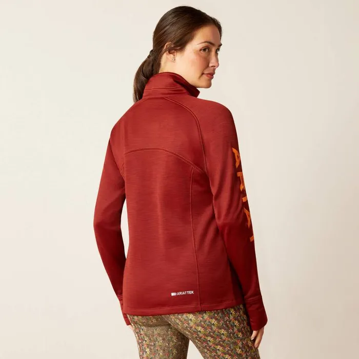 Women Sweatshirts and Hoodies Ariat Tek Team 12 Zip Sweatshirt Fired Brick