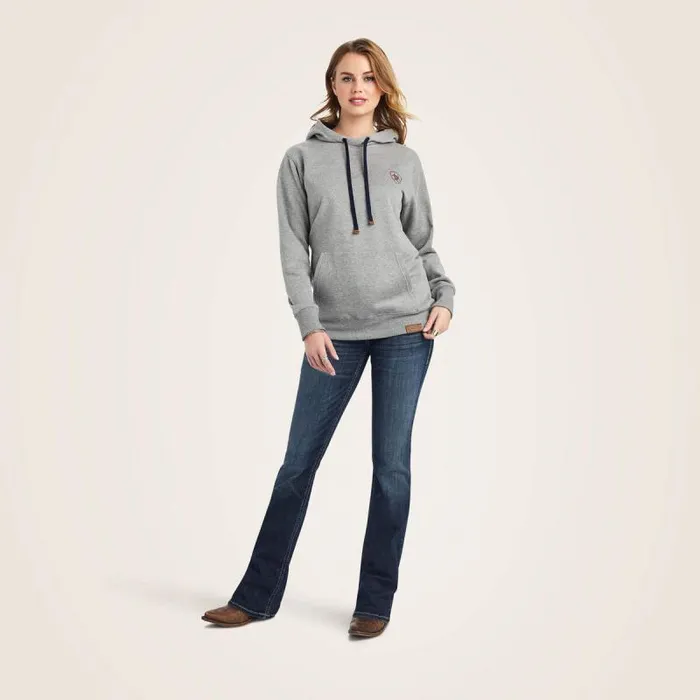 Women Sweatshirts and Hoodies Ariat Thunderbird Chimayo Hoodie Heather Grey