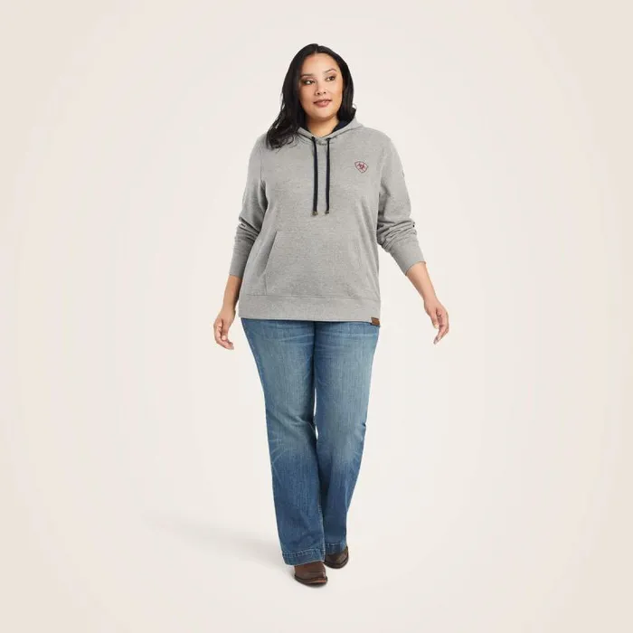Women Sweatshirts and Hoodies Ariat Thunderbird Chimayo Hoodie Heather Grey