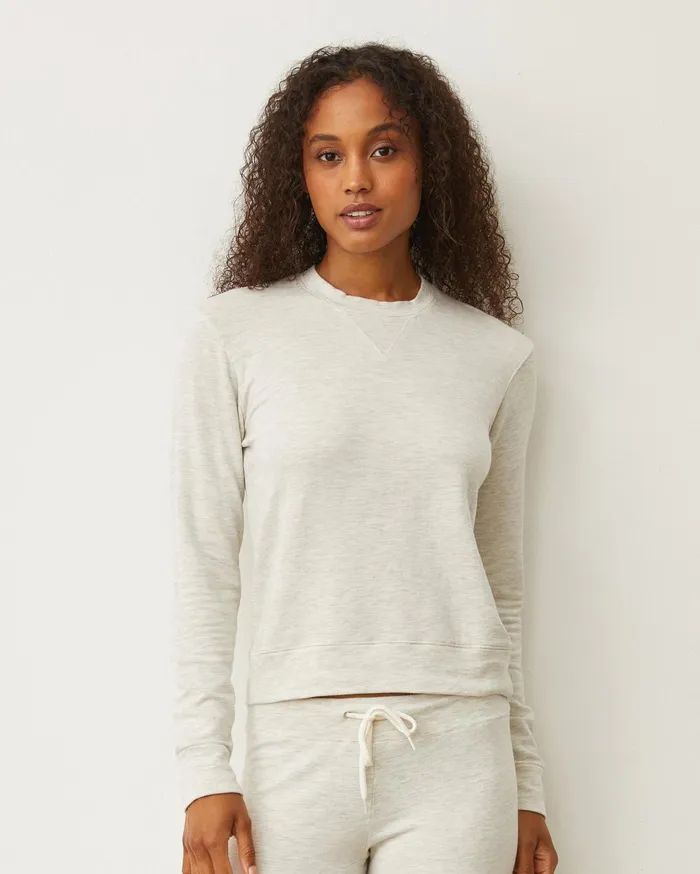 Women Sweatshirts MONROW Supersoft Crew Neck Sweatshirt Ash