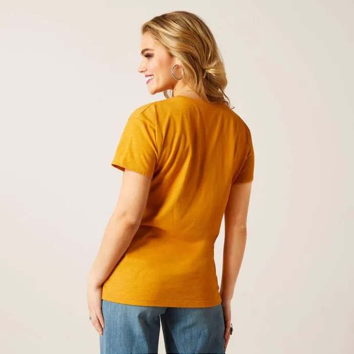 Women TShirts and Tops Ariat Ariat Bootscape TShirt Buckhorn Heather Women TShirts and Tops Ariat Ariat Bootscape TShirt Buckhorn Heather