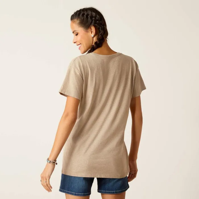 Women TShirts and Tops Ariat Ariat Cow Cover TShirt Oatmeal Heather Women TShirts and Tops Ariat Ariat Cow Cover TShirt Oatmeal Heather