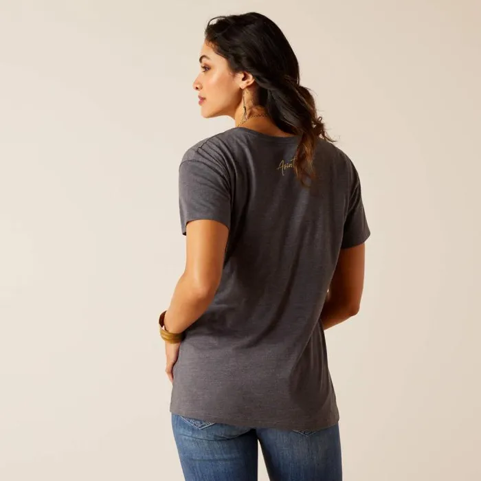 Women TShirts and Tops Ariat Ariat Cowboy Hat TShirt Titanium Women TShirts and Tops Ariat Ariat Cowboy Hat TShirt Titanium