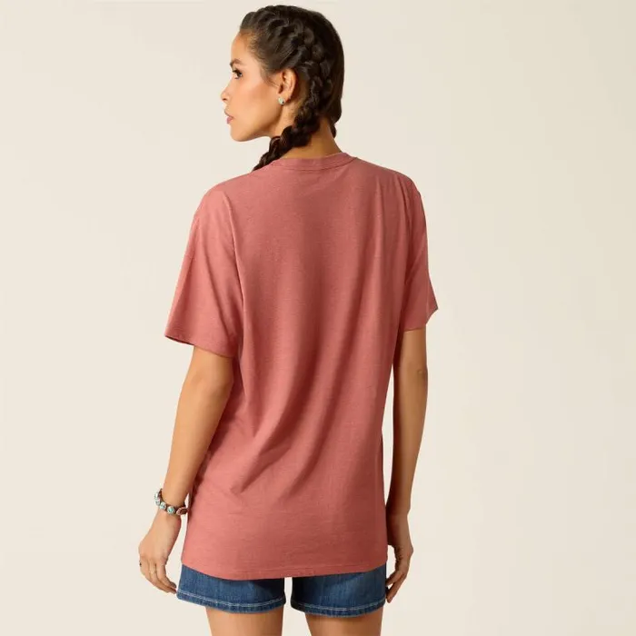 Women TShirts and Tops Ariat Ariat Rodeo First TShirt Red Clay Heather Women TShirts and Tops Ariat Ariat Rodeo First TShirt Red Clay Heather