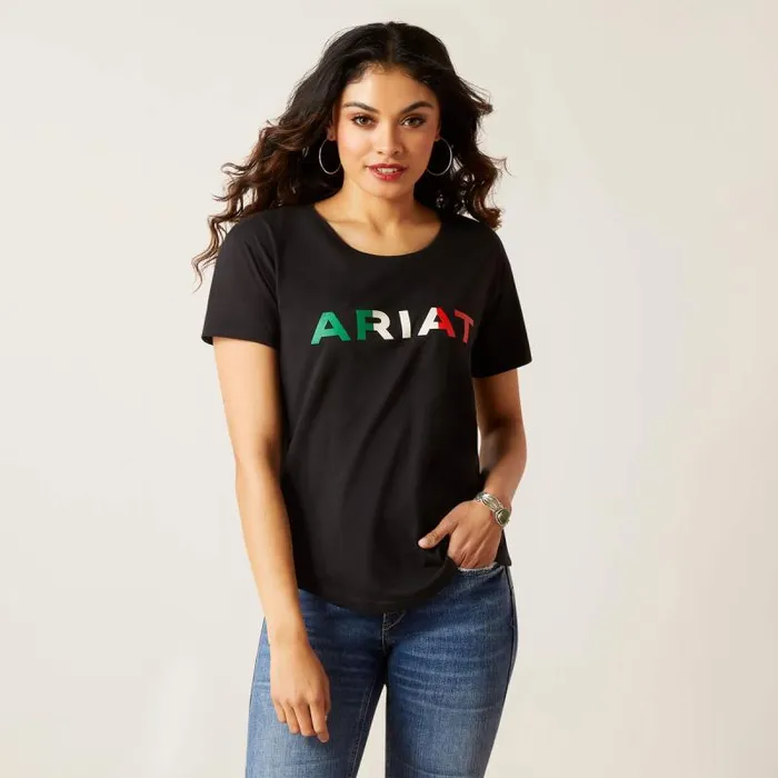Women TShirts and Tops Ariat Ariat Viva Mexico TShirt Black