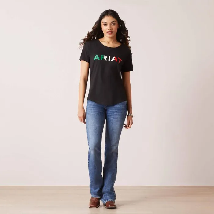 Women TShirts and Tops Ariat Ariat Viva Mexico TShirt Black