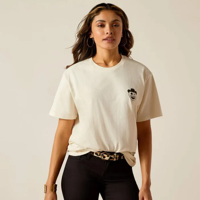 Women TShirts and Tops Ariat Ariat X Milton Menasco TShirt Off White