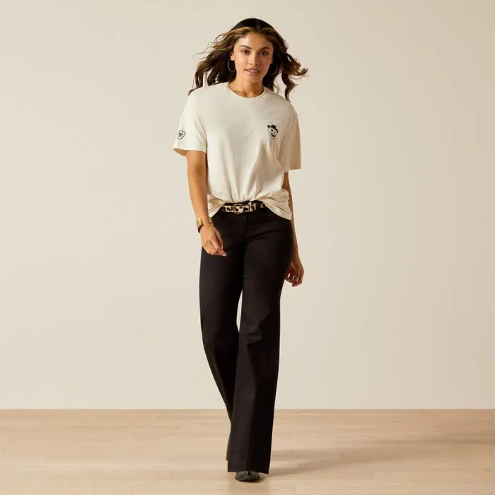Women TShirts and Tops Ariat Ariat X Milton Menasco TShirt Off White